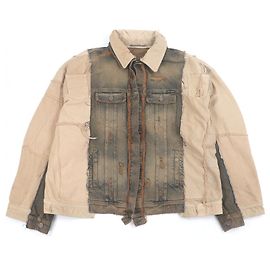 Dolce & Gabbana Giacca in cotone denim patchwork Dolce&Gabbana Blu Beige