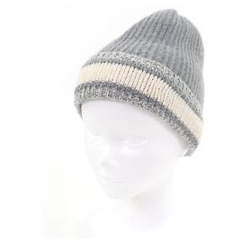 Gorro de malha em lã e cashmere Dior Marrom
