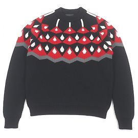 Maille en laine vierge Prada Noir
