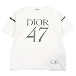 T-shirt Dior em jersey de algodão slub Branco