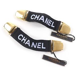 CHANEL Logo Design Armband Accessoire Schwarz