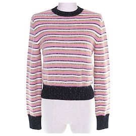 Pull en maille CHANEL Métiers d'Art Collection Noir Rose Beige