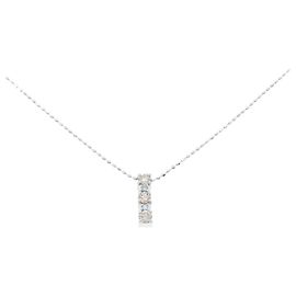 Autre Marque Collier en diamant Au750 Argenté