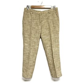 Autre Marque Pantalones Ankle de Tweed INCOTEX Beige