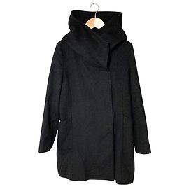 Autre Marque Casaco com capuz em lã e cashmere ANAYI Preto