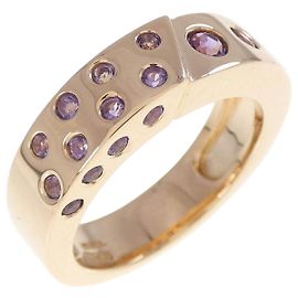 Autre Marque Luziada Amethyst Au750 Pink Gold Ring Purple