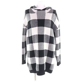 Christian Dior Kapuzenpullover aus Kaschmir Schwarz Weiß