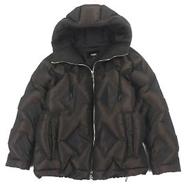 Fendi Down Polyester Jacket Dark brown