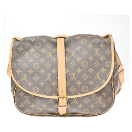 Louis Vuitton Saumur Monogram Canvas 35 Marrom