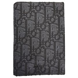 Dior Passport Cover Black Dior Oblique Jacquard Black
