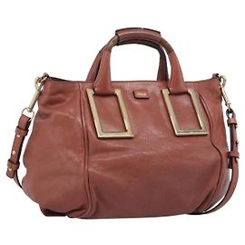Chloé Ethel Leather Handbag Pink Pink