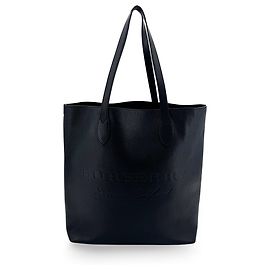 Burberry Remington Embossed Leather Large Black