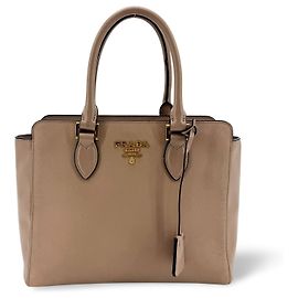 Prada Vintage Tote Leather Beige