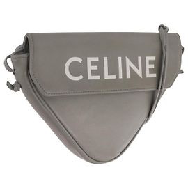 Céline Celine Triangle Leather Small Brown