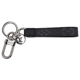 Louis Vuitton Dragonne Bag Charm & Key Holder Monogram Black