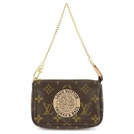 Louis Vuitton Pochette Accessoires Limited Edition Monogram Canvas Mini Marron
