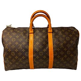 Louis Vuitton Keepall Monogram Canvas 45 Castaño