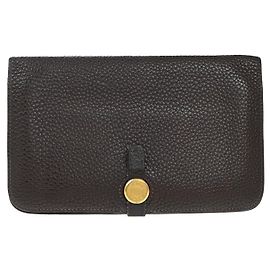 Hermès Hermes Dogon Compact Leather Marrone