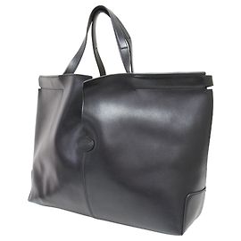 Saco de Compras em Pele TOD'S Di Folio Preto