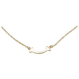 Autre Marque Colar Pendente Tiffany T Smile Mini Dourado