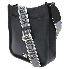 Sac Messenger Luisa Michael Kors en cuir noir Noir
