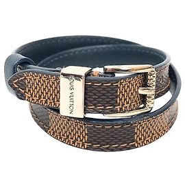 Pulsera con dijes Louis Vuitton Damier en Ebene Damier ebene