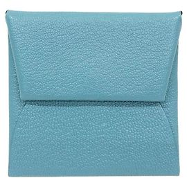 Hermès Hermes Bastia Verso Coin Case Brown Blue