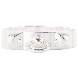 HERMÈS - Anello Collier de Chien modello piccolo Hermès in argento (T58) Argento