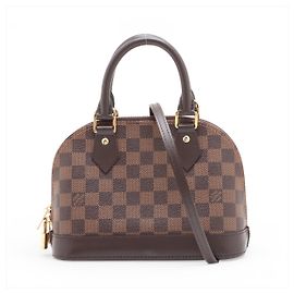 Louis Vuitton Sac à main 2-Ways Alma BB Canvas Damier Ebene Marron