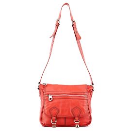 Marc by Marc Jacobs Bolsa Tiracolo de Couro Vermelha com Múltiplos Bolsos Vermelho