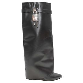 Bottes Givenchy Shark Lock Noires Taille 40 Noir