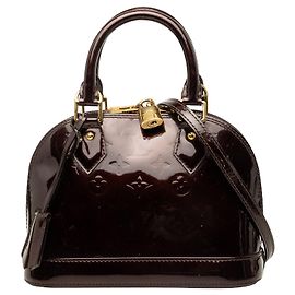 Sac à main Louis Vuitton Monogram Vernis Alma BB Violet Violet