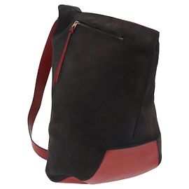 Loewe Anton Porte-documents en daim marron Marron