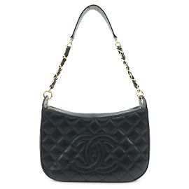 Chanel Timeless CC Chain Quilted Caviar Medium Black