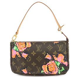 Louis Vuitton Monogram Rose Pochette Accessoires Pouch Brown M48615 Brown
