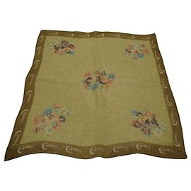 Autre Marque Cimarron Lenço de Seda Estampado Floral Multicor