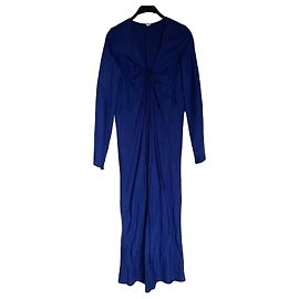 Autre Marque Arket Vestido Midi em Viscose Azul Azul