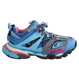 Baskets Balenciaga en cuir bleu Bleu