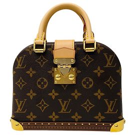 Louis Vuitton Brown Monogram Canvas Alma Trunk 20 Mini Bag Castaño