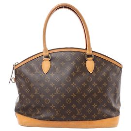 Sac à épaule Louis Vuitton Lockit Horizontal Monogramme en marron M40104 Marron
