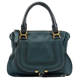 Chloé Bolsa Marcie 2-Way em couro azul marinho Azul marinho