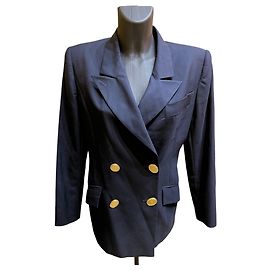Giacca sartoriale Christian Dior blu notte Altro
