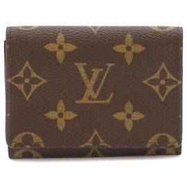 Tarjetero Sobre Monogram Louis Vuitton Castaño Monograma