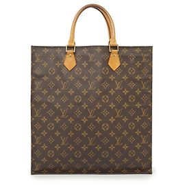 Louis Vuitton Borsa Tote Vintage Monogram Canvas Sac Plat Marrone