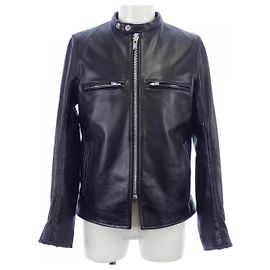 Autre Marque Veste en cuir de vache A LEATHER Noir