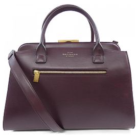 Autre Marque Smythson Galuchat Tasche Rot