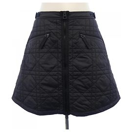 Saia acolchoada Macrocannage Christian Dior Preto