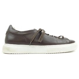 Autre Marque Baskets en cuir Stefano Gamba Marron