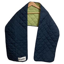 Jil Sander Steppschal mit Daunenfüllung Blau Andere