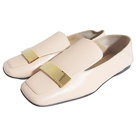 Autre Marque Sergio Rossi sr1 flache Schuhe Pink Beige